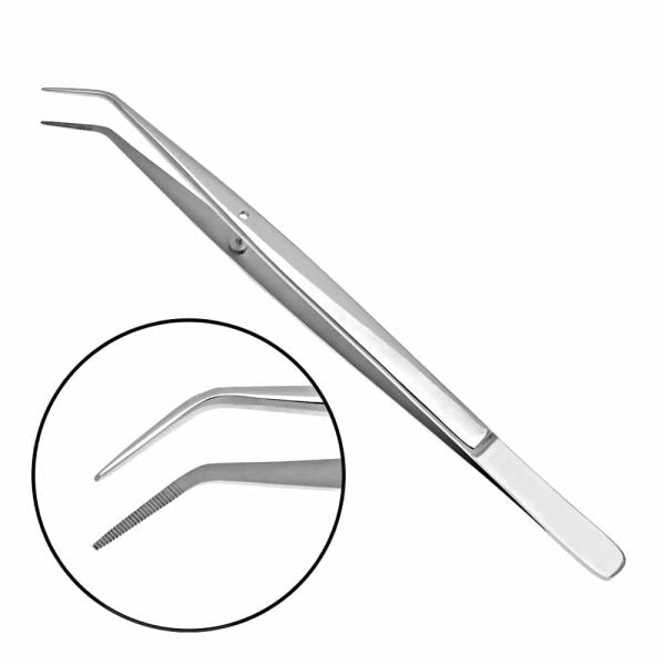 College Dressing Pliers 6.5″, Serrated, Short Tip