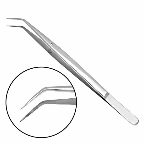 College Dressing Pliers 6.5″, Serrated, Narrow Tip